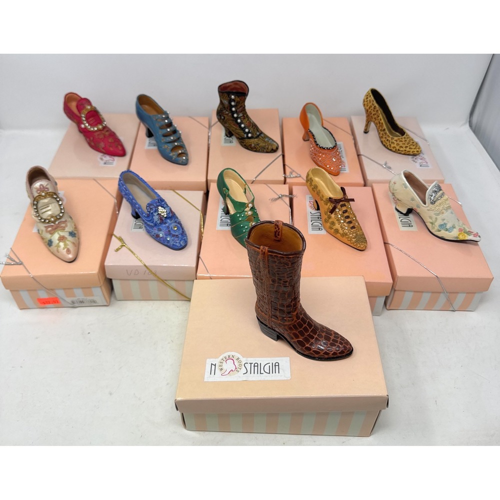 Lot of 11 If The Shoe Fits Nostalgia Mini Shoes